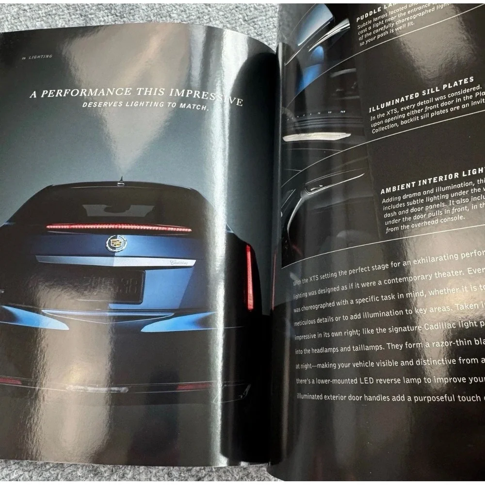 2013 All-New Cadillac XTS Sales Brochure Luxury Sedan Catalog Portfolio
